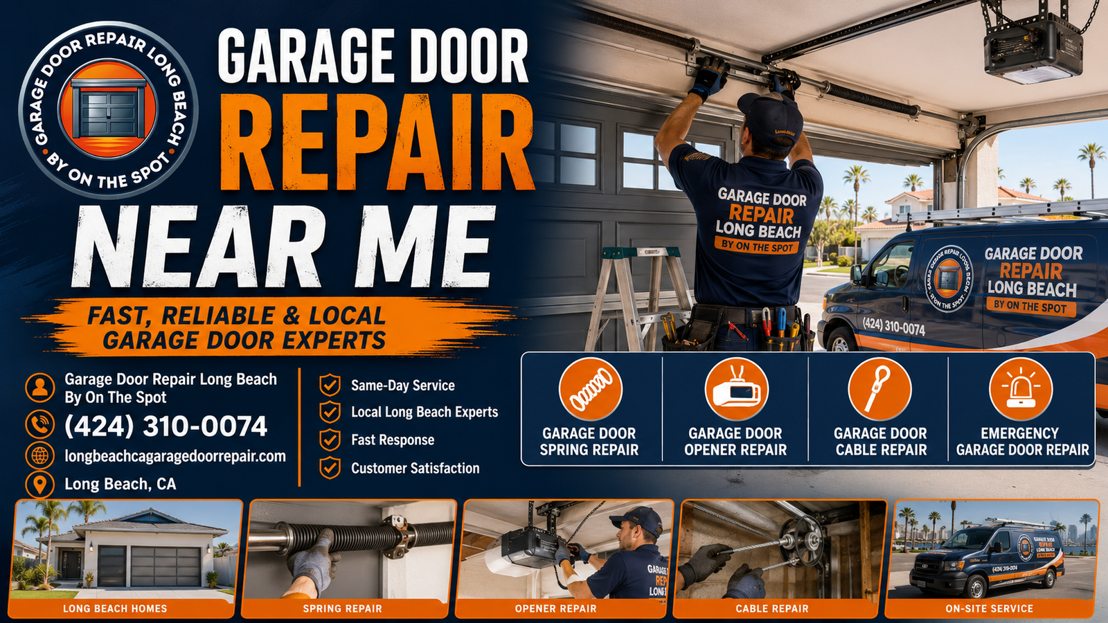 Garage door repair near me Long Beach featured image for Garage Door Repair Long Beach By On The Spot