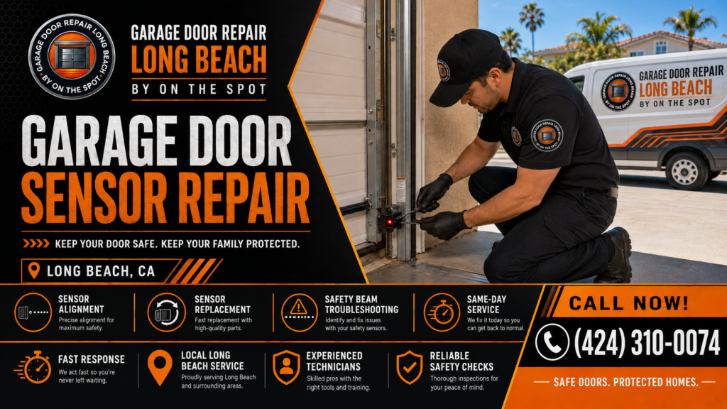 Garage Door Sensor Repair in Long Beach, CA: Why Your Door Won’t Close Properly
