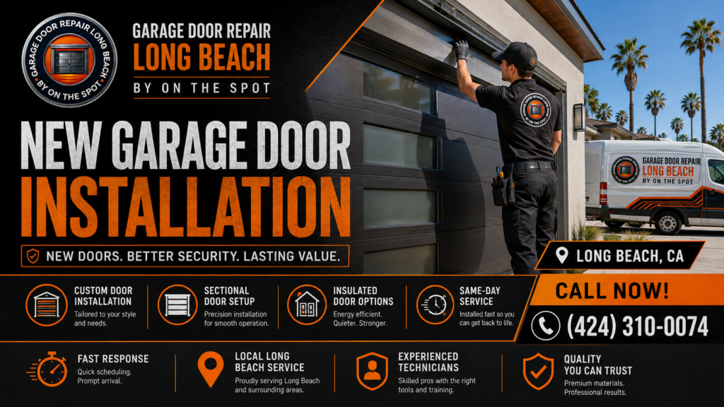 New Garage Door Installation in Long Beach, CA: What Homeowners Should Know Before Installing