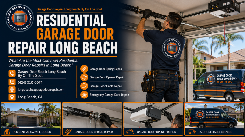 Residential garage door repair Long Beach – What Are the Most Common Residential Garage Door Repairs in Long Beach?
