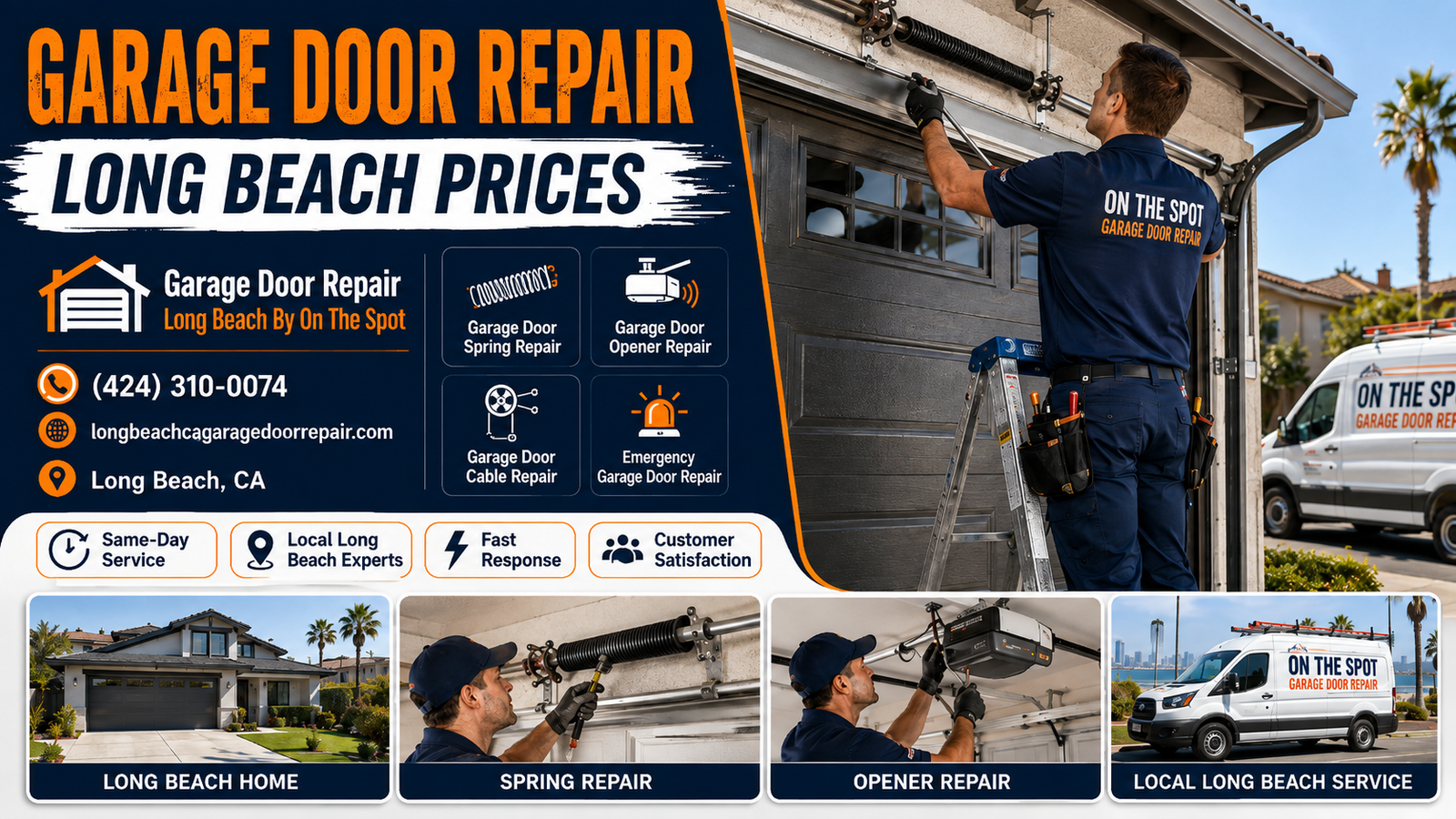 Garage door repair Long Beach prices 2026 cost guide