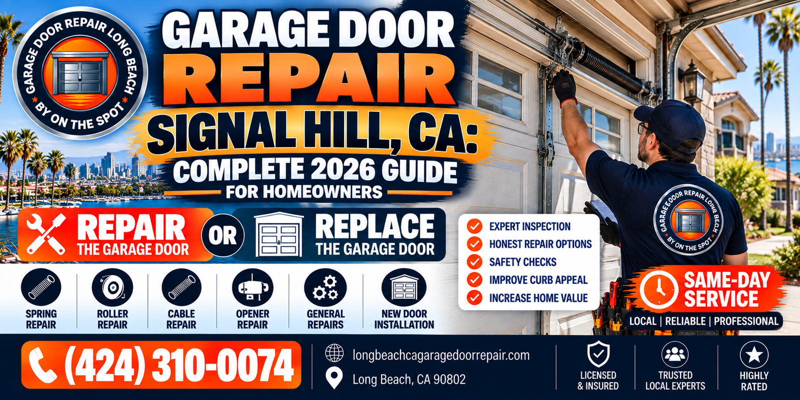 Garage Door Repair Signal Hill, CA: Complete 2026 Guide for Homeowners