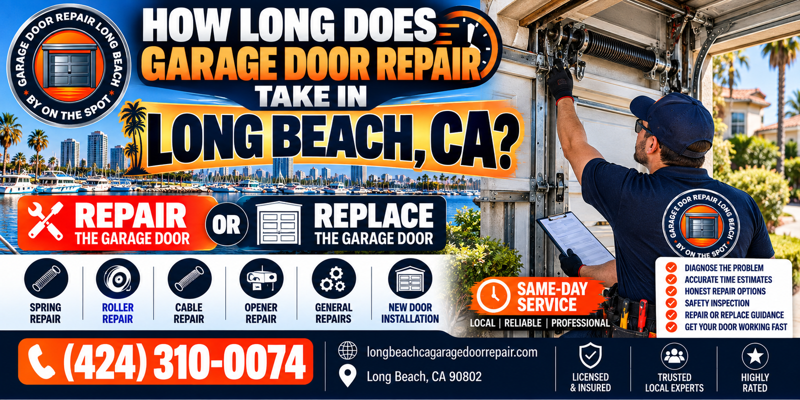 How Long Does Garage Door Repair Take in Long Beach, CA?