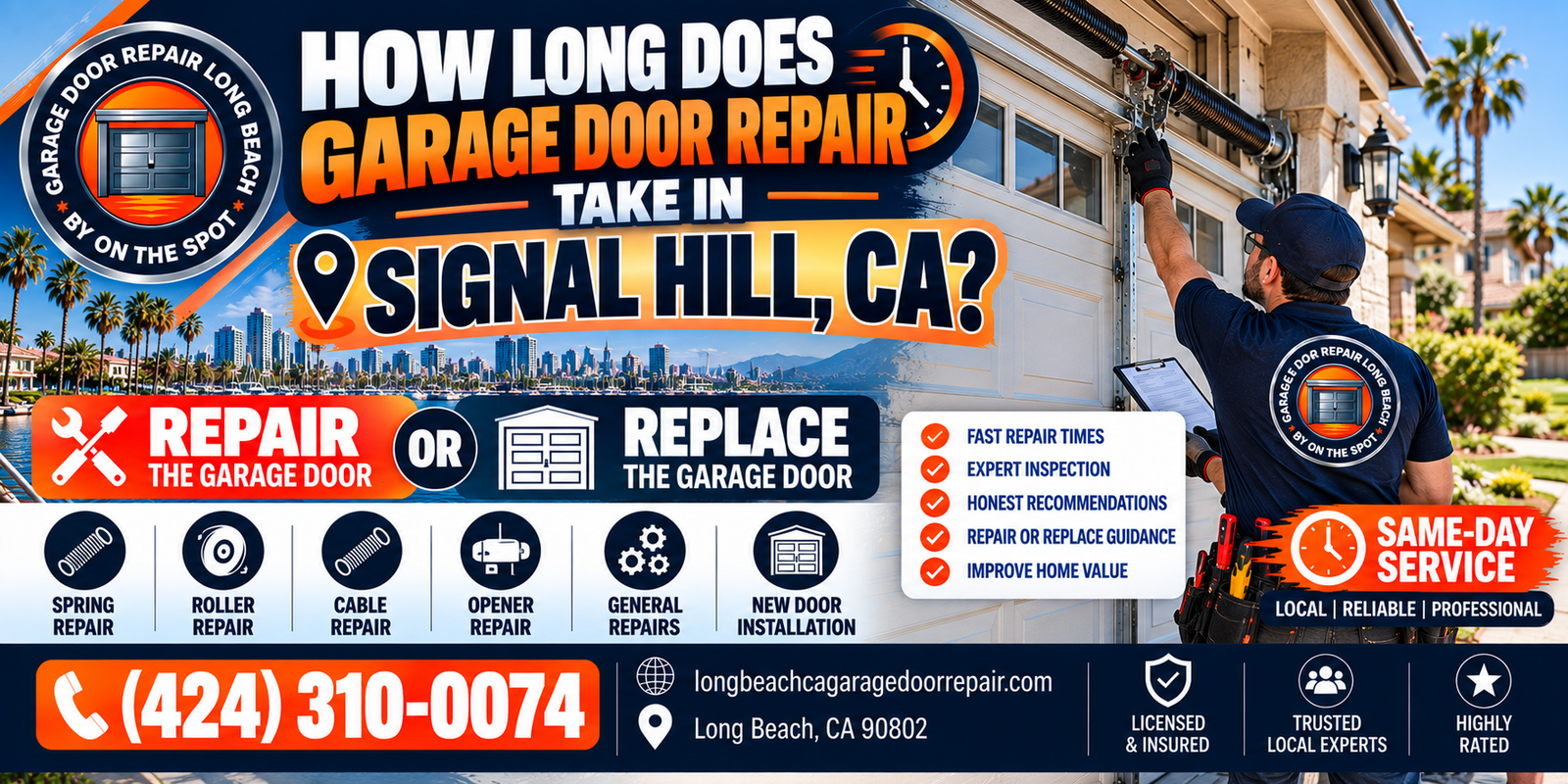 How Long Does Garage Door Repair Take in Signal Hill, CA?