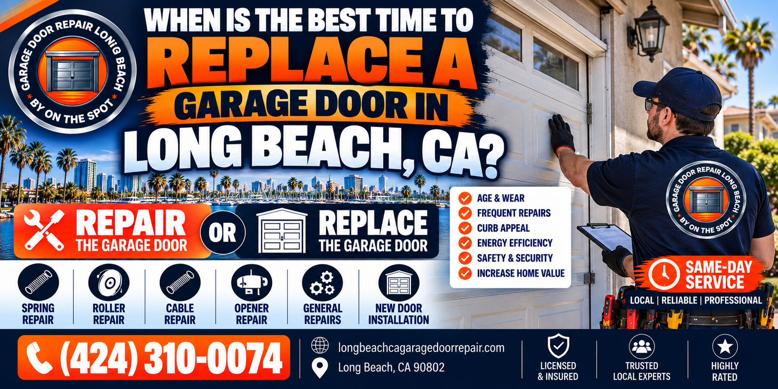 When Is the Best Time to Replace a Garage Door in Long Beach, CA?